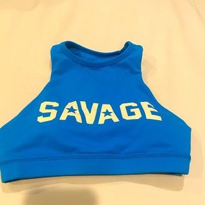 Savage Barbell High Neck Sports Bra ExtraSmall